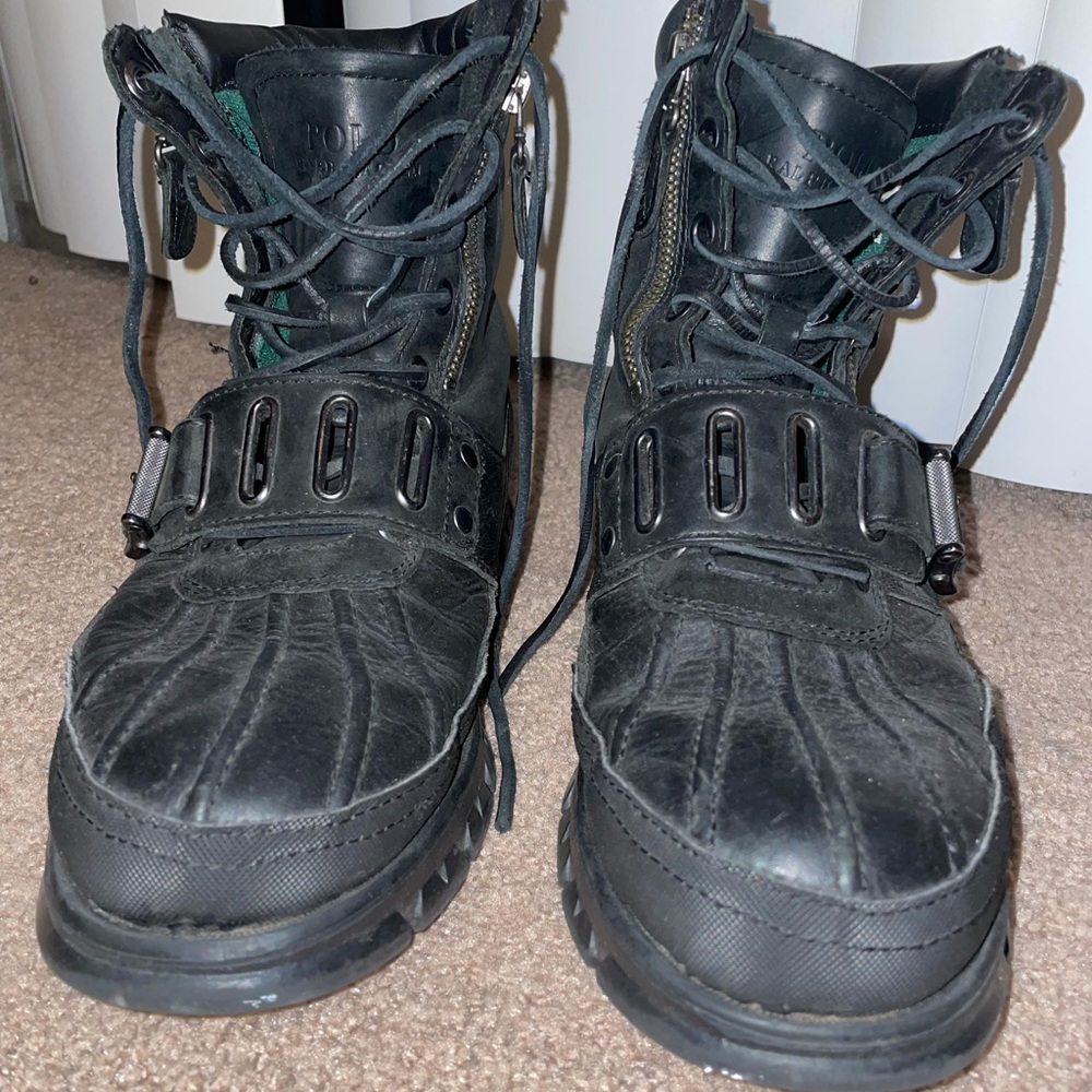 USED Polo Ralph Lauren Andres III Leather Boots